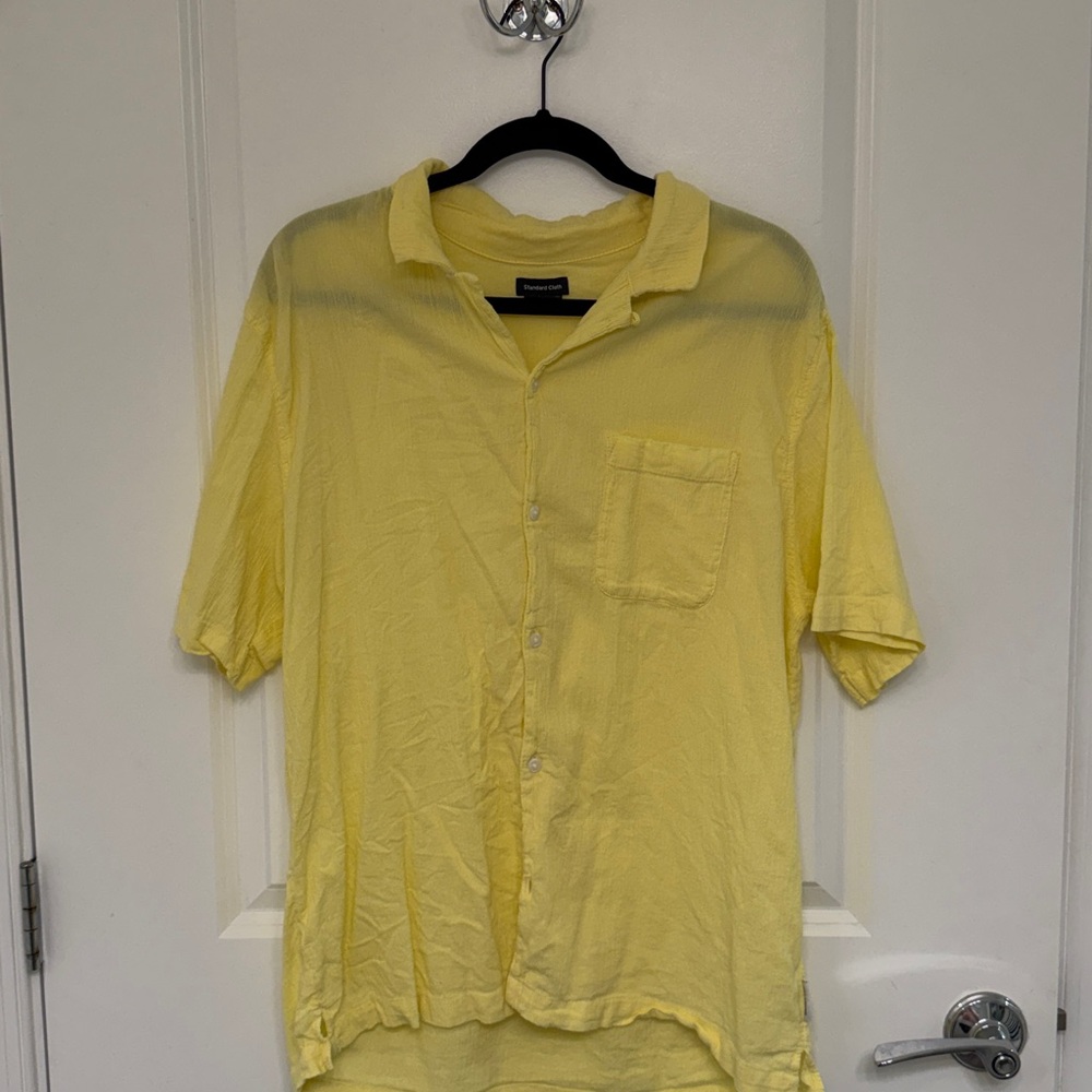Standard Cloth Yellow Button-Up Shirt